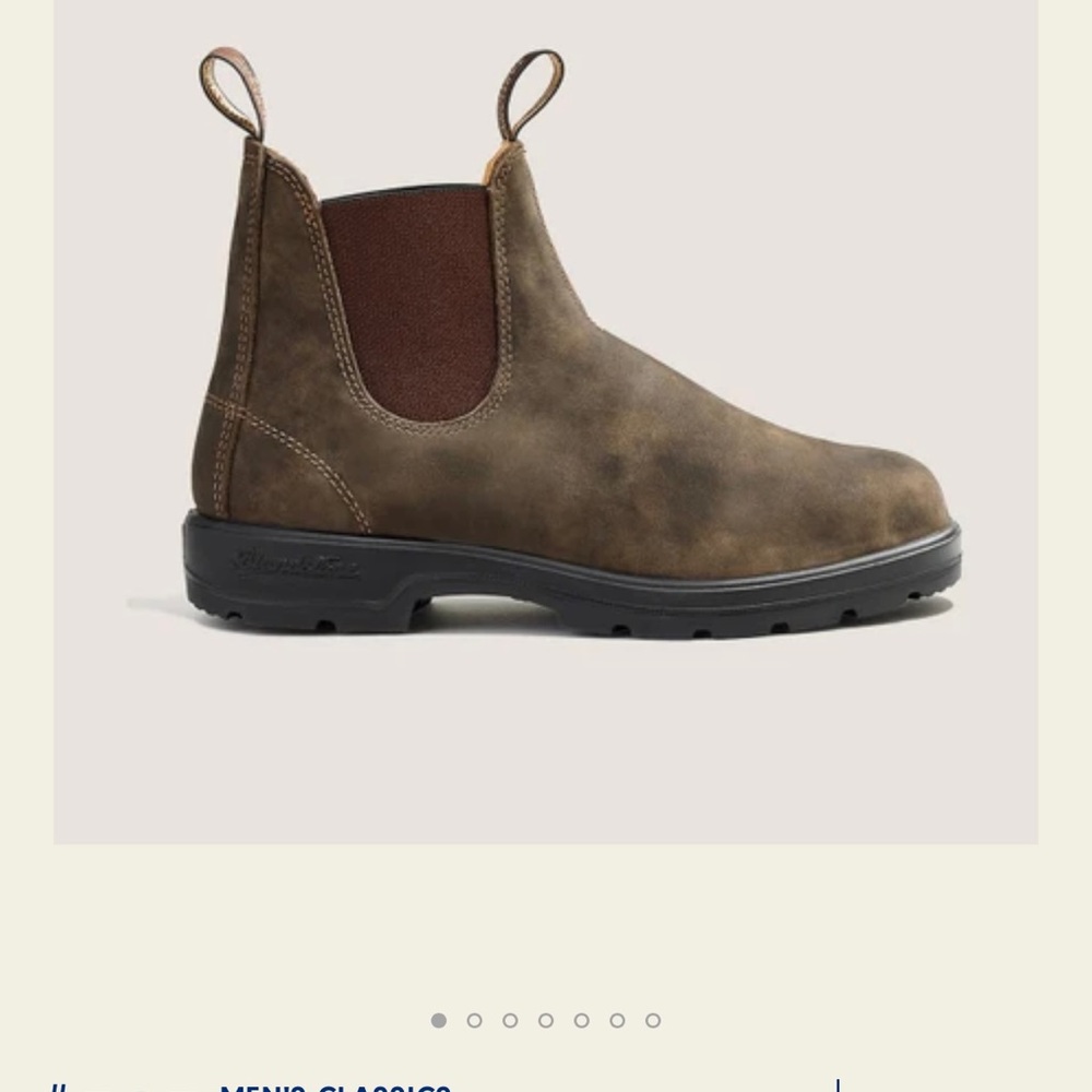 Blundstone #585 Chelsea boot rustic brown US 9M